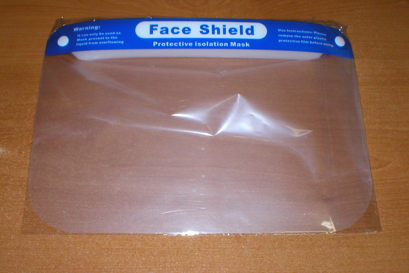 splash proof face shields